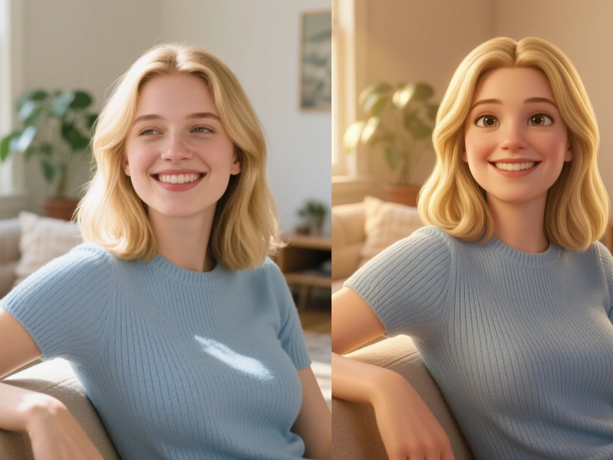 Illustration restyled into a dimensional 3D-inspired render