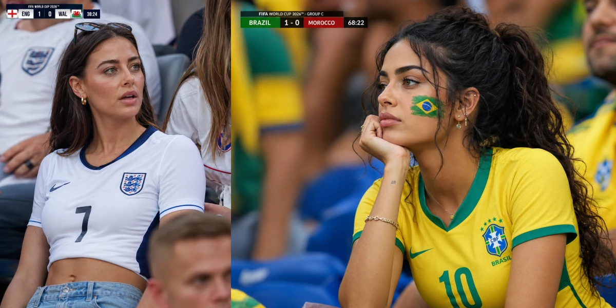Football-themed AI image with stadium lights, team colors, and world cup poster style